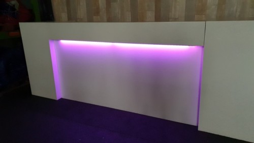 Mobiele voorzetbar met Led